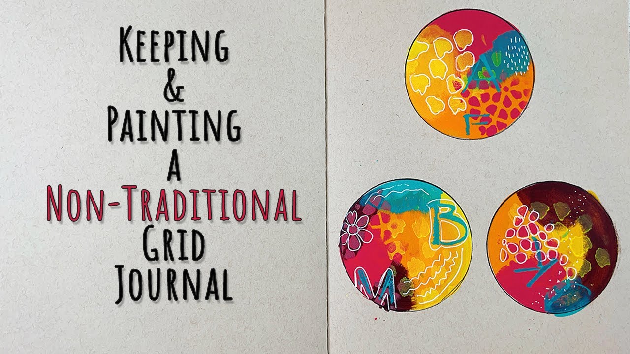 Keeping & Painting a Non-Traditional Grid Journal for Artists #artjournal