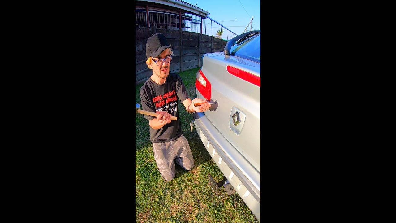 How not to fix a car dent