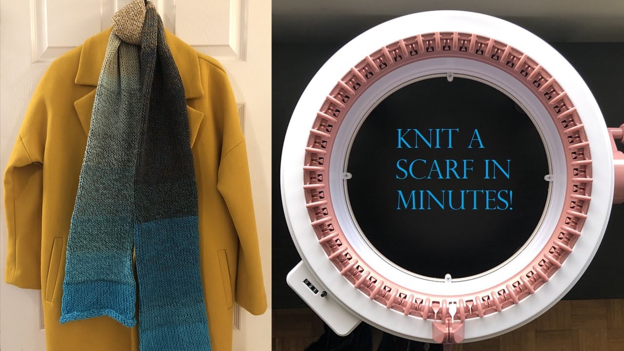 Knit a Scarf in Minutes Using a Knitting Machine