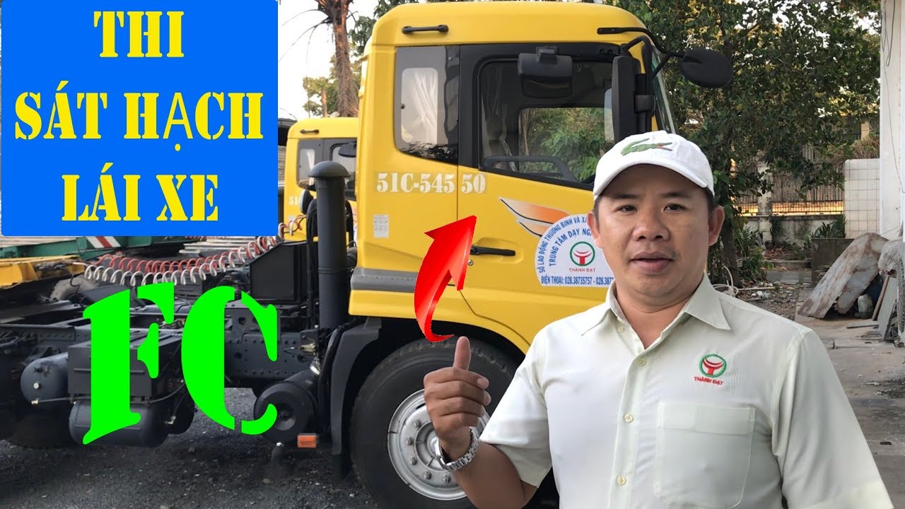 CẬN CẢNH ÔN TẬP THỰC HÀNH SÁT HẠCH LÁI XE HẠNG FC (CONTAINER)