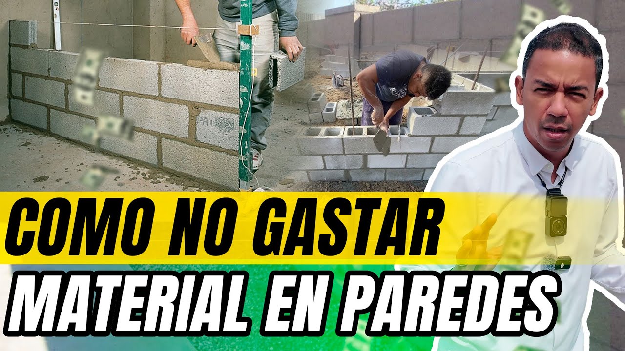 COMO NO GASTAR TANTO MATERIAL EN PAREDES 🔴 | Arquitecto Calderón