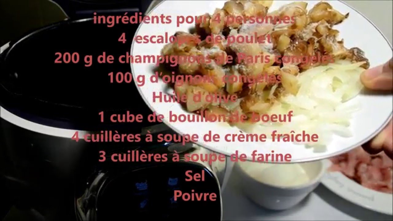 Recette cookeo : escalopes de dinde à la crème fraîche