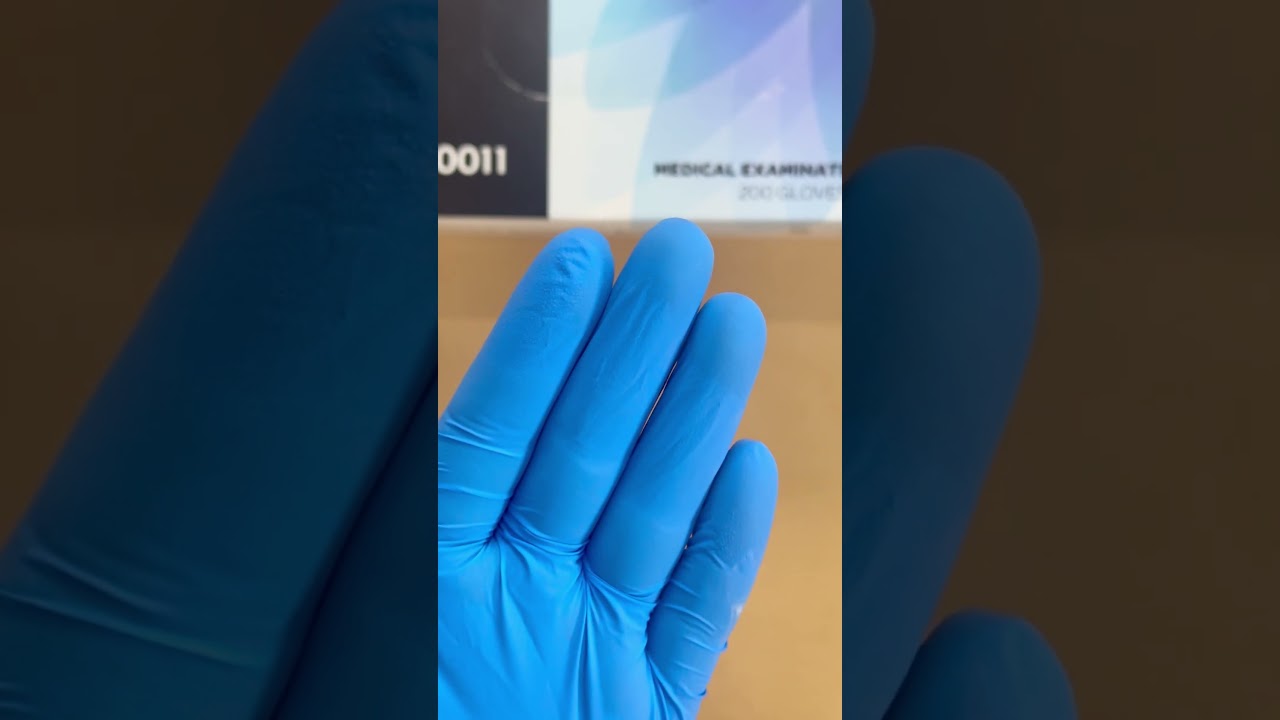 FINITEX 3.2 Mil Blue Nitrile Gloves with Textured Fingertips for Superior Grip #nitrilegloves
