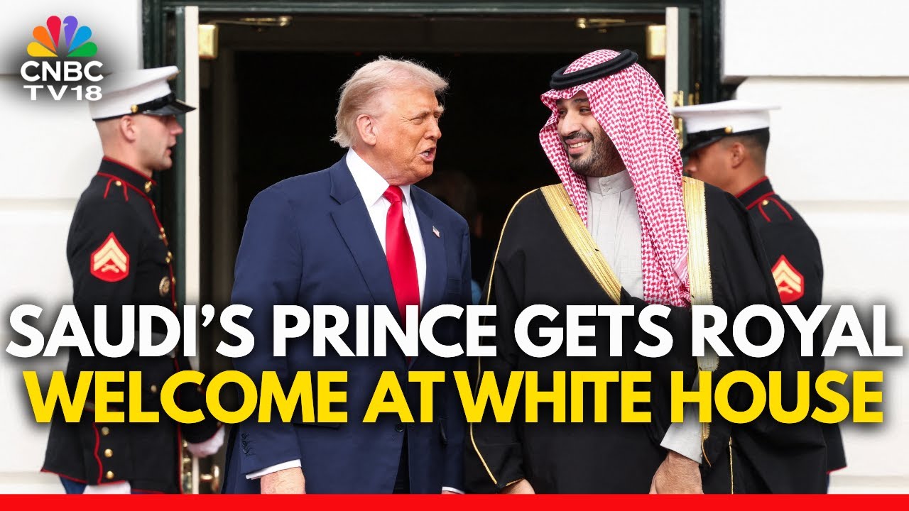 Saudi Arabia's Crown Prince Mohammed Bin Salman Gets Royal Welcome From Trump At White House | N18G