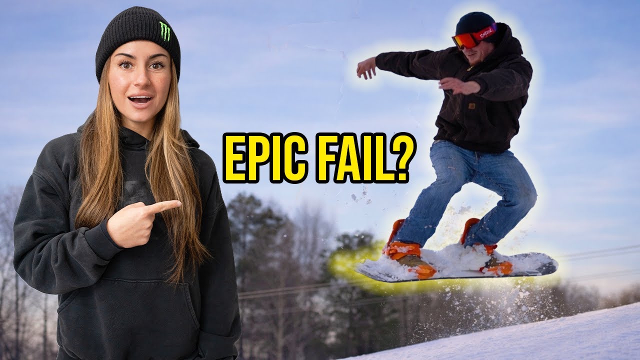 Snowboarding On My Race Track!