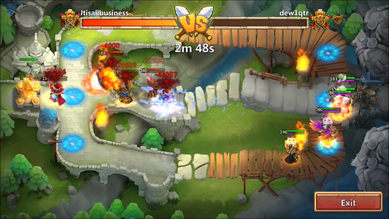 Double Evolved Skull Knight DOING 2,000,000 DAMAGE Arena Clips Castle Clash