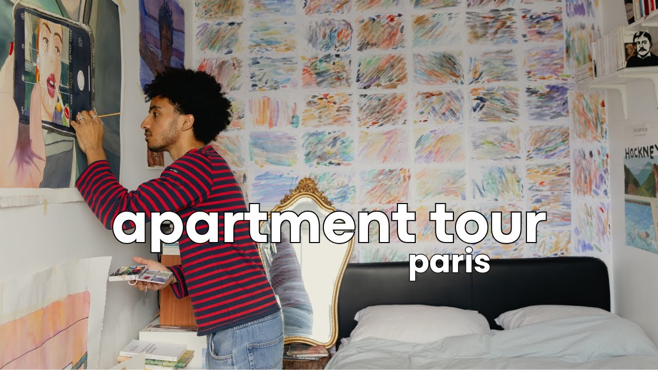 At Home in Paris | Inside an artist's tiny Paris Apartment!