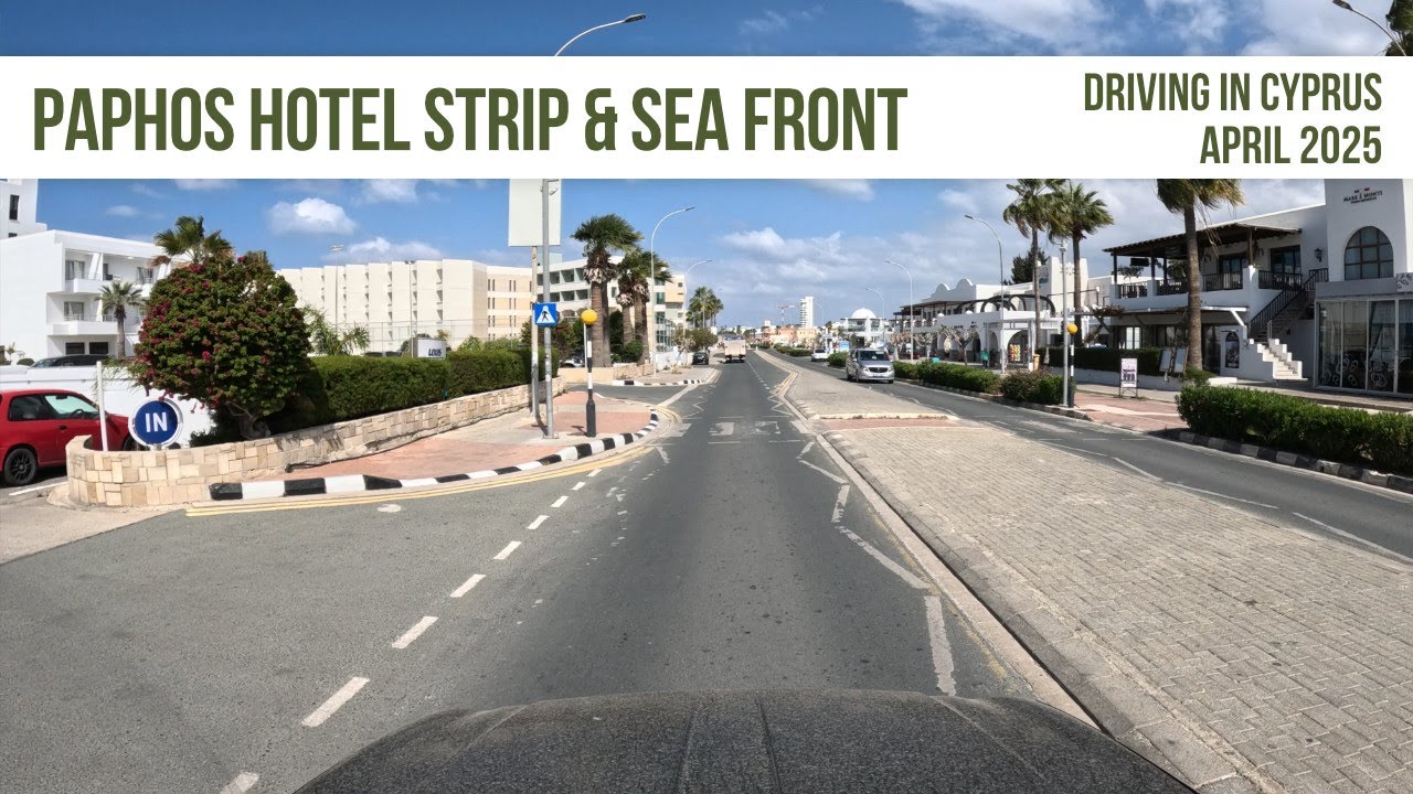 The Hotel Strip, Paphos Sea Front, Bar Street And Light House Beach