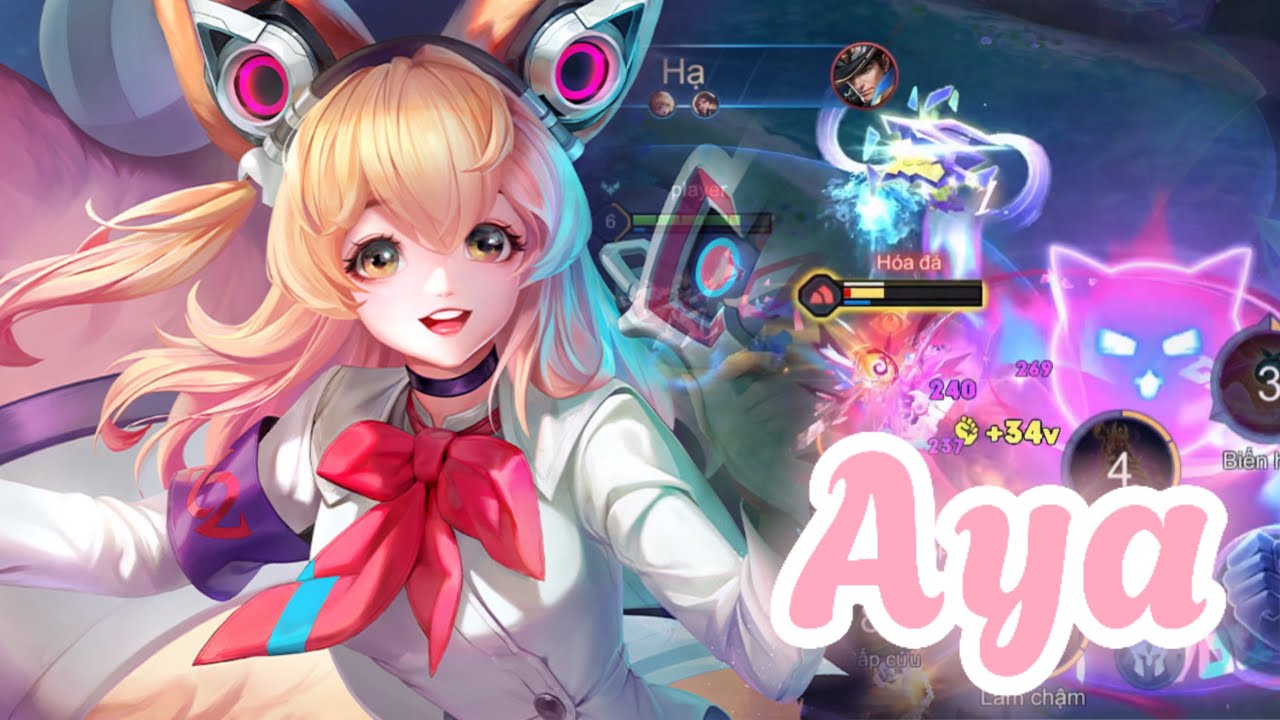 Aya - Violet chung tay bẻ lờ combo 2 nhỏ  Valhein và Ming cực trầm cảm #lienquanmobile #aov