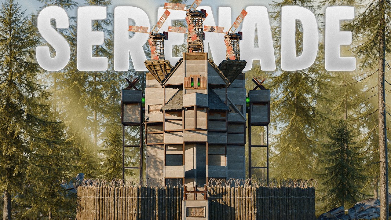 The Serenade | The BEST Trio/Quad Base OFFLINE & ONLINE Protection | RUST Base Design