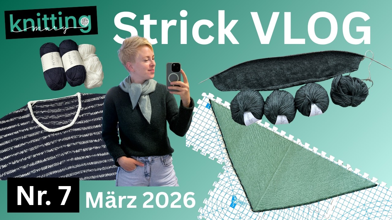 Strick-VLOG Nr. 07 - Uma Scarf, Sommerstrick, Ravelry & Coast Path Tee
