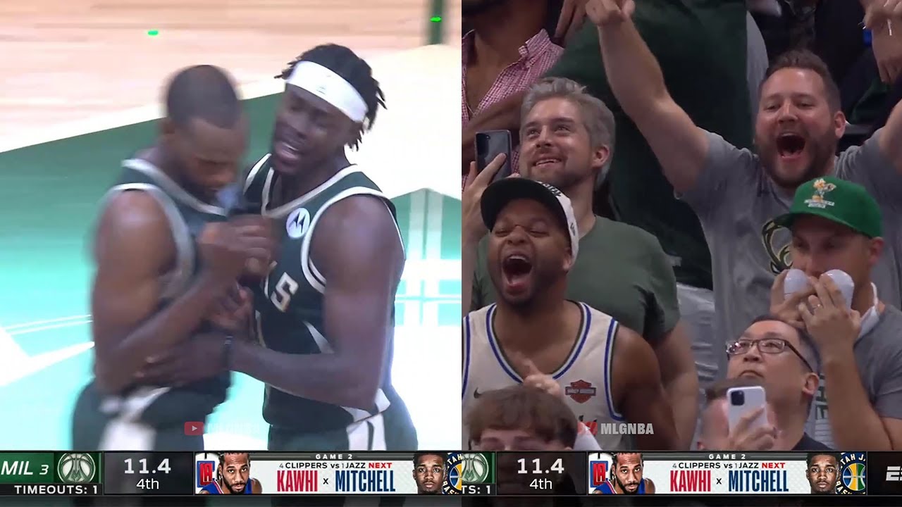 Jrue Holiday with the biggest shot of the year for the Bucks 👀 Bucks vs Nets Game 3