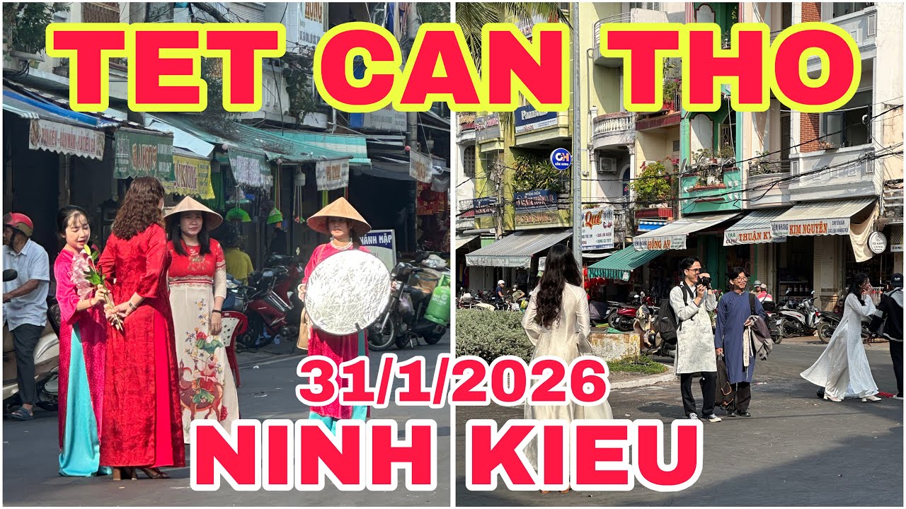 TET CAN THO 2026 : BẾN NINH KIỀU HÔM NAY CHUẨN BỊ ĐƯỜNG HOA XUÂN 2026 - 31/1/2026