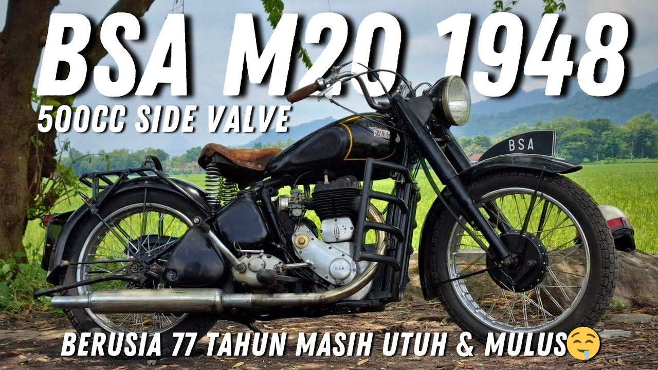 B.S.A M20 500CC SIDE VALVE TAHUN 1948‼️MASIH MULUS & UTUH BANGET HARGA 73JUTAA