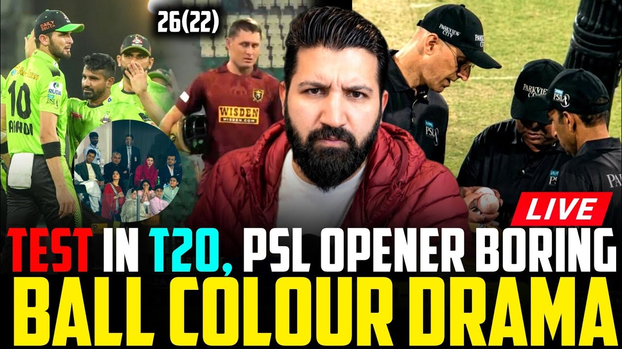 Ball Changed Colour During PSL 2026 Opening Match | No Crowd, No Buzz | Empty Stadium Shocker