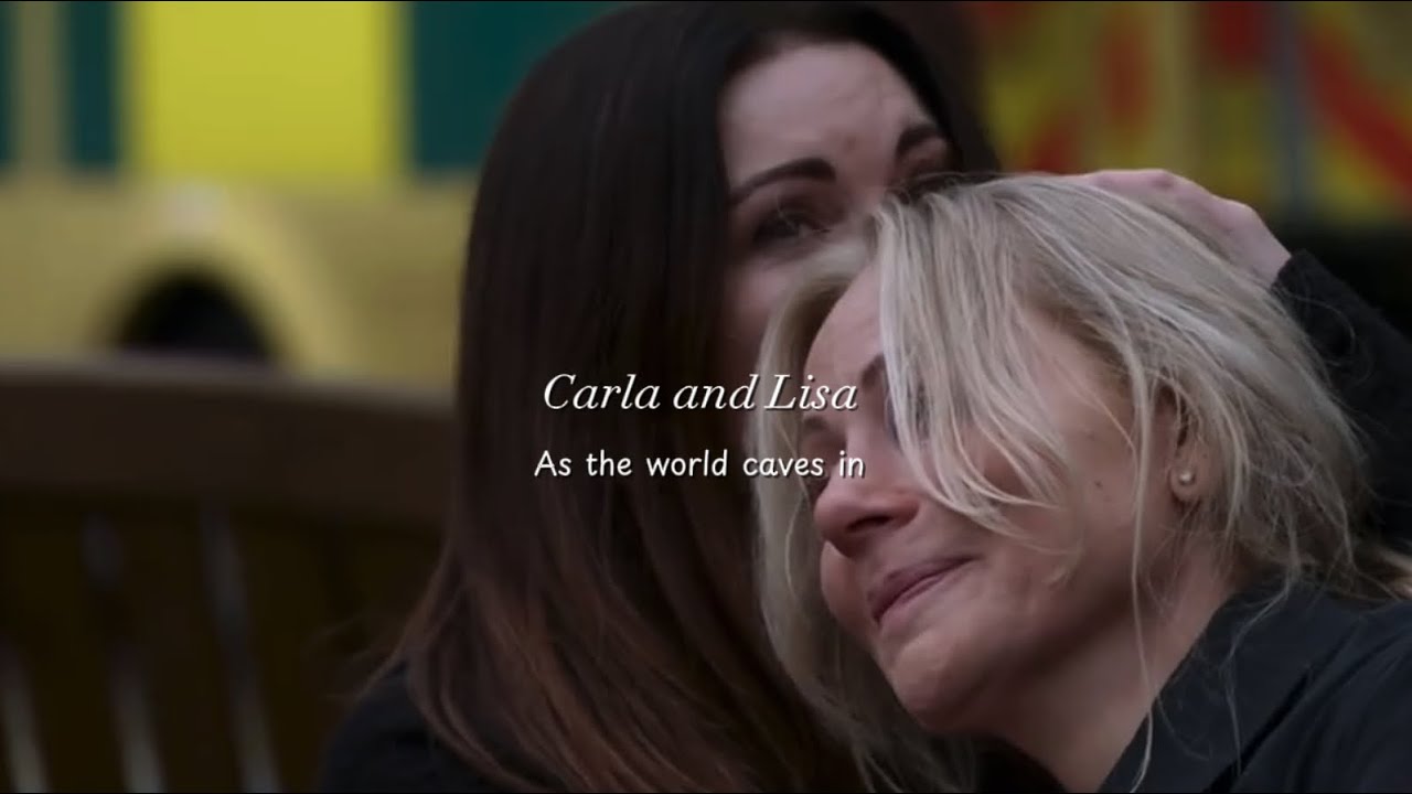 Carla and Lisa ~as the world caves in