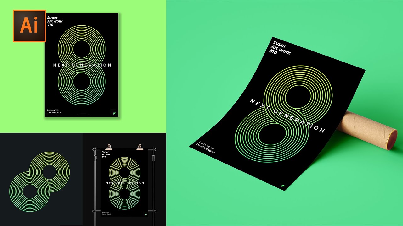 #10 뚝딱뚝딱! 10분만에 만들어버리는 그래픽 포스터 [ Graphic Poster Design]