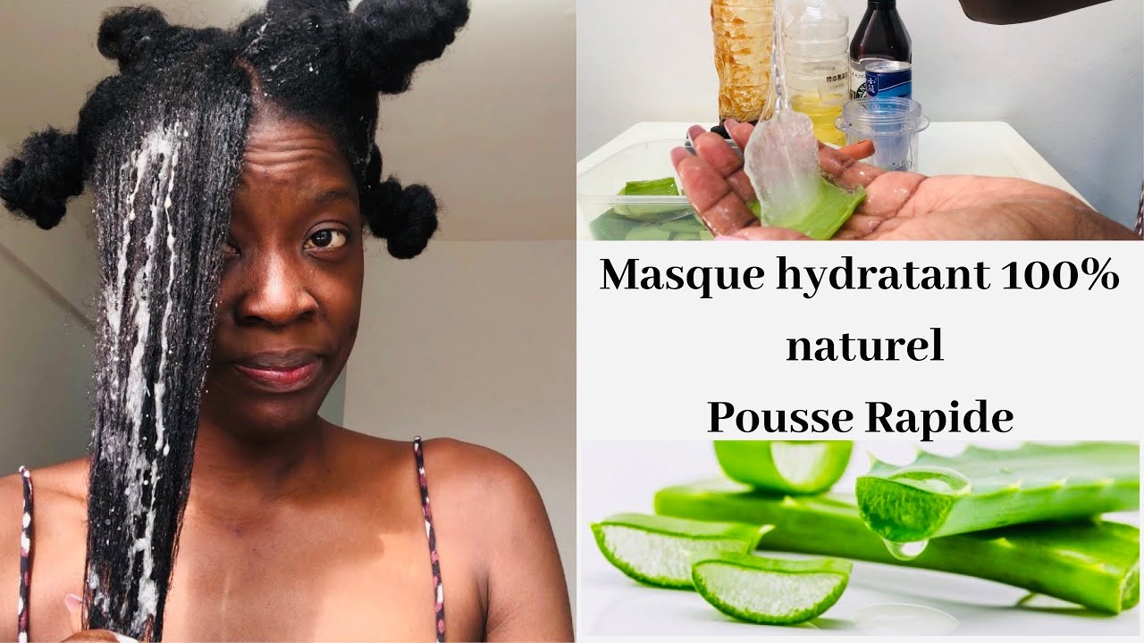 MASQUE 100% HYDRATATION POUR UNE POUSSE RAPIDE DU CHEVEU CRÉPU | AVEC DES INGRÉDIENTS CLEAN👌🏾