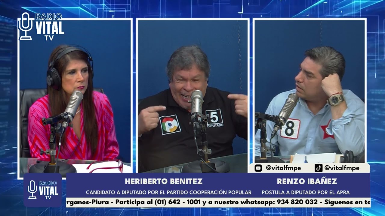 Heriberto Benitez - Cand. a Diputado  Partido Cooperación Popular - Renzo Ibáñez - Cand. a Dip. APRA