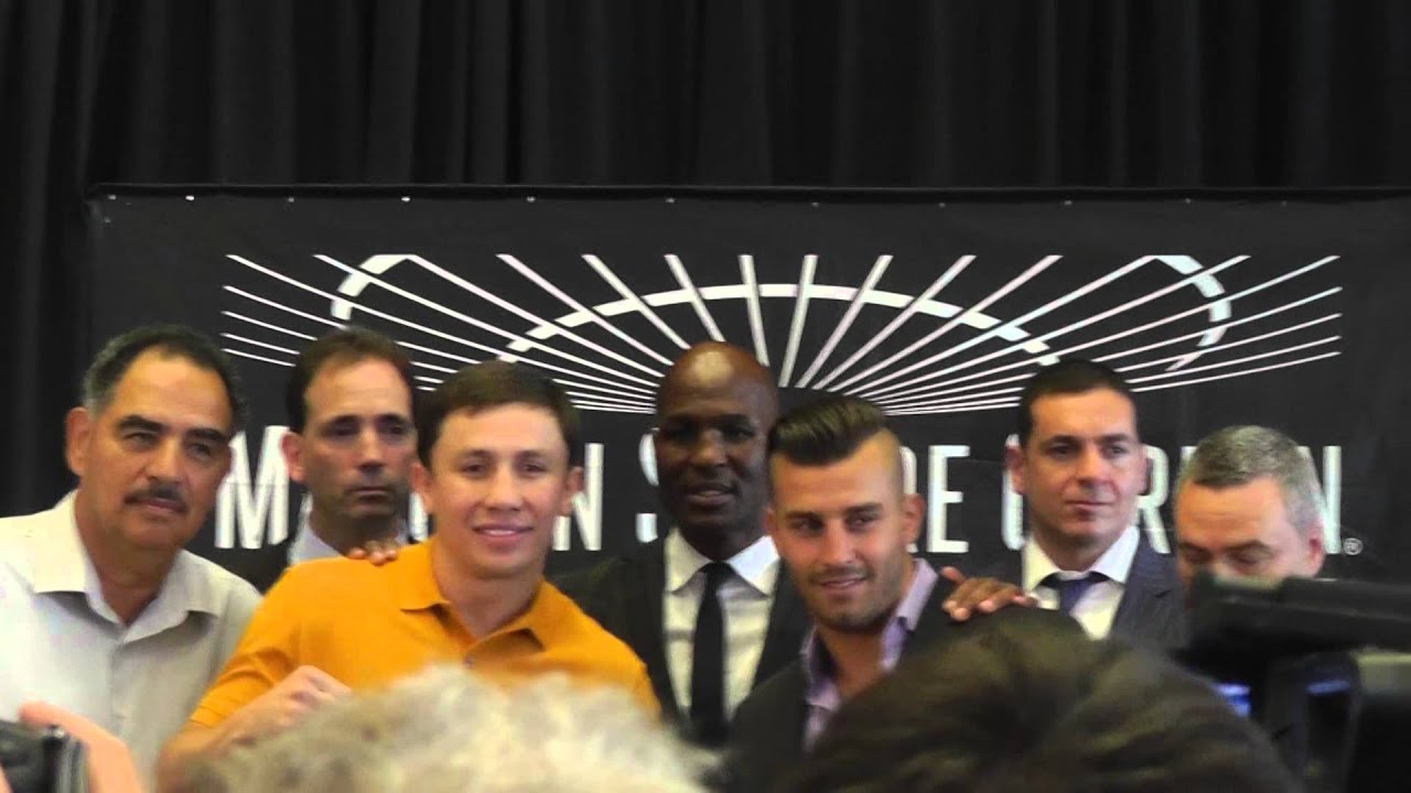 Golovkin vs Lemieux NY Presser and faceoff - EsNews boxing