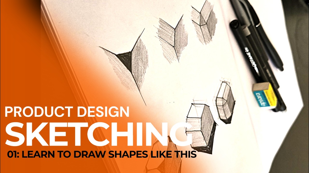 Sketching Tutorial 01 - Improve your Industrial Design sketch pages with these easy steps!