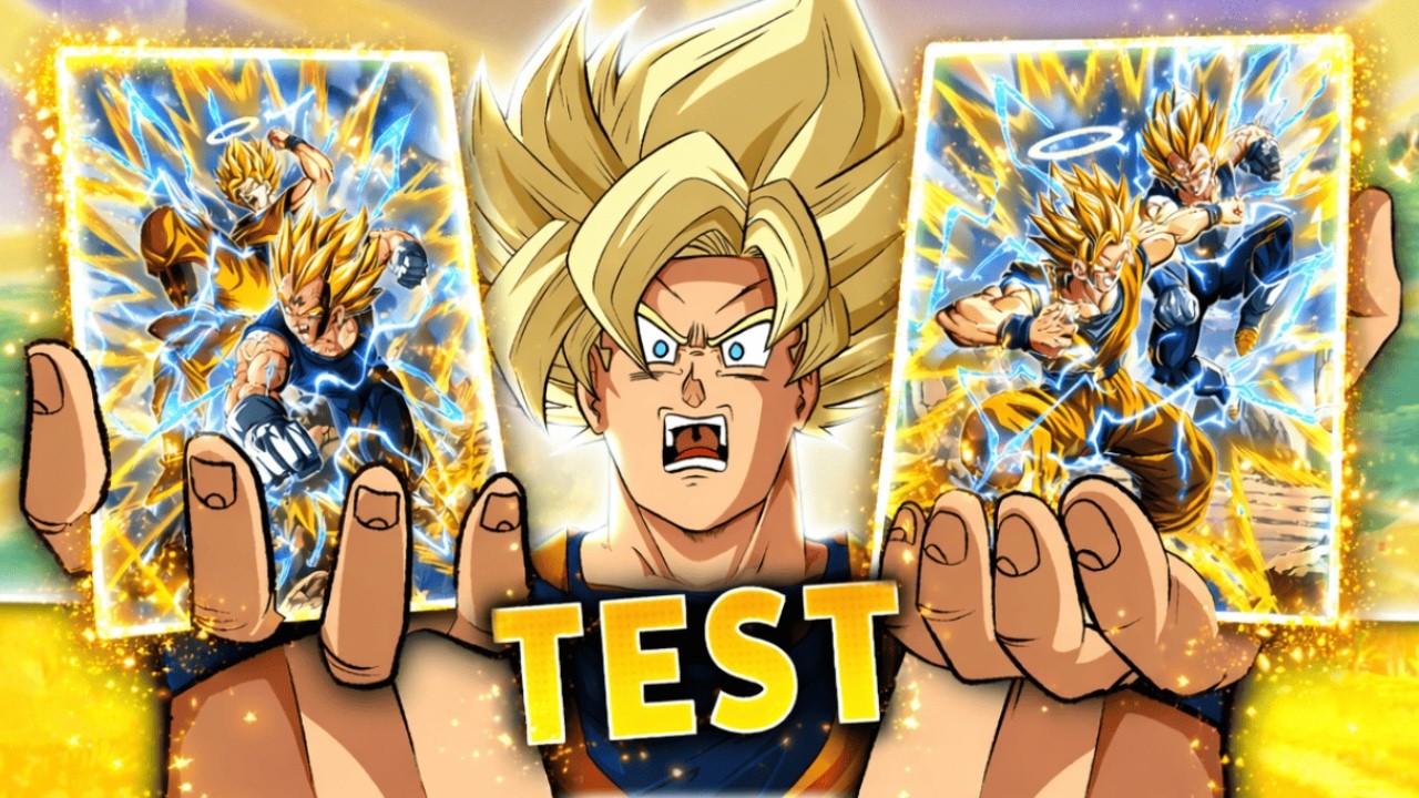 BROKEN ! TEST Majin Vegeta LR END tag Goku SSJ2 sur Dokkan Battle ! (55% et 100%)