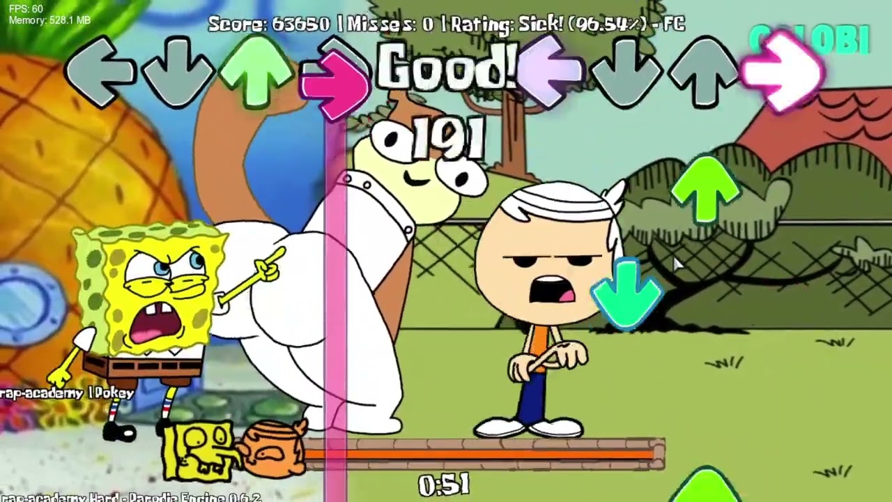 SpongeBob Parodies V4 - Rap Acadamy V1 Gameplay