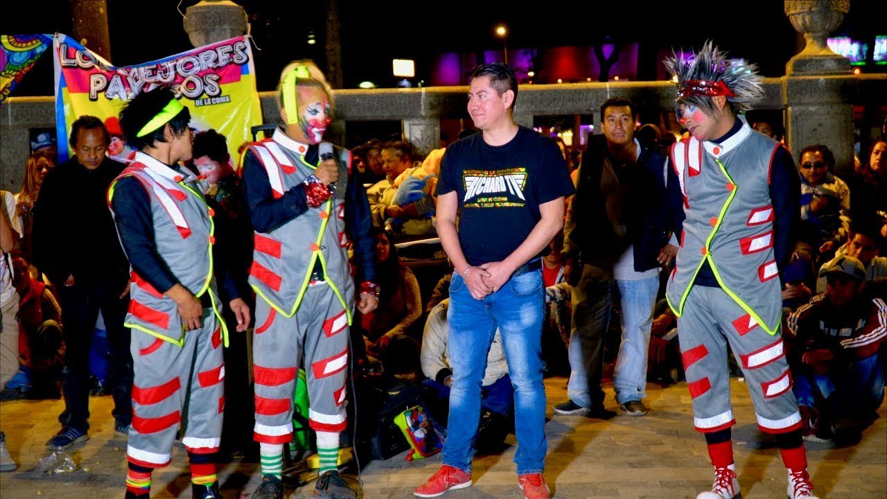 Payasos Pikolin, Kiwi y Stiff recibe a Richard tv en la alameda 4k