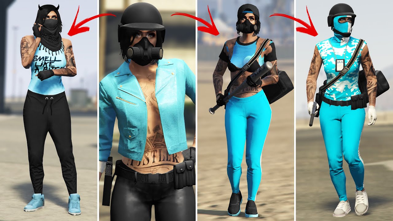 СИНИЙ ГЛУБОКИЙ РУКОВОДСТВО ПО ЖЕНСКИМ НАРЯДАМ ДЛЯ GTA 5! 🩵