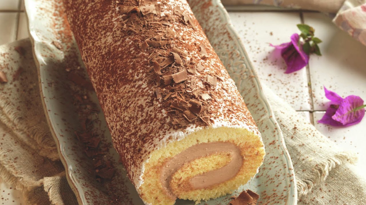 Brazo de gitano relleno de trufa, la receta casera m&aacute;s f&aacute;cil