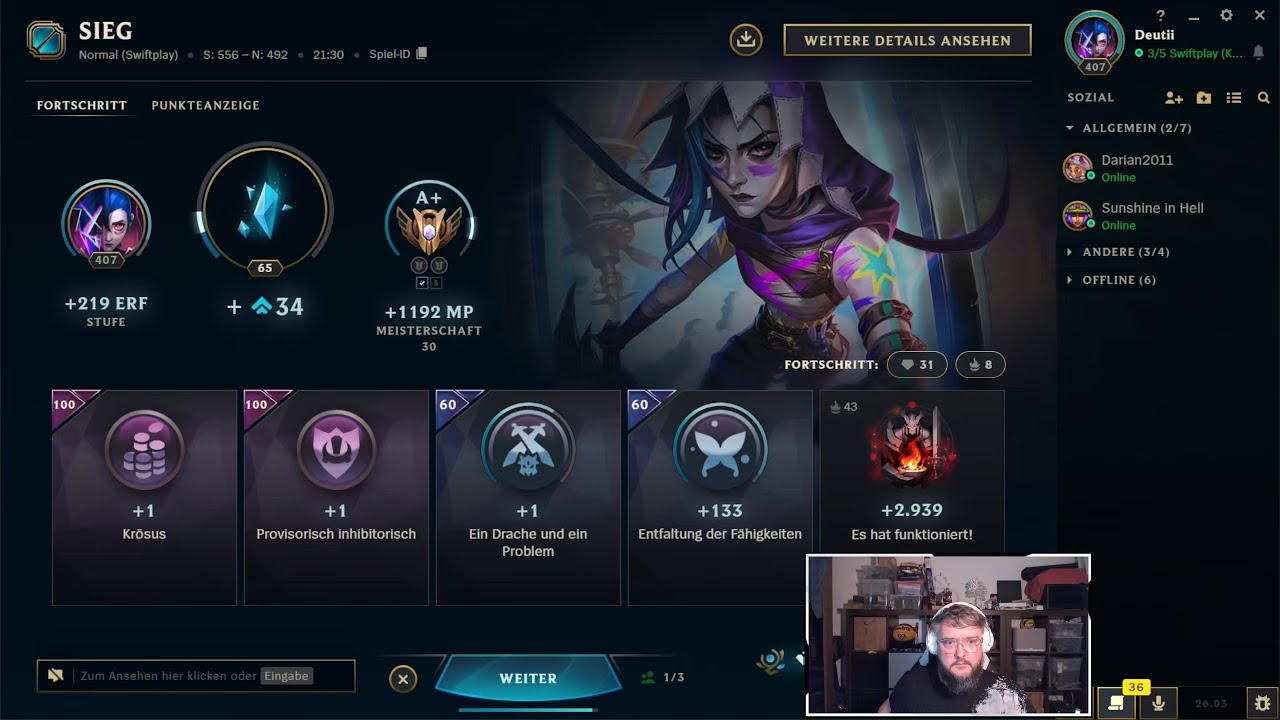 League of Legends | SWIFTPLAY | Jinx | A+ | w/friends | 13.02.2026 | 4