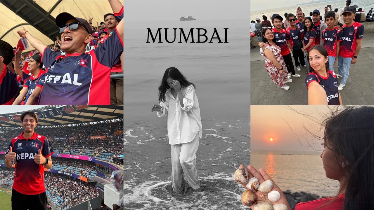 INDIA DIARIES  ll  MUMBAI  ll  MATCH DAY- NEPAL VS WEST INDIES  🩵