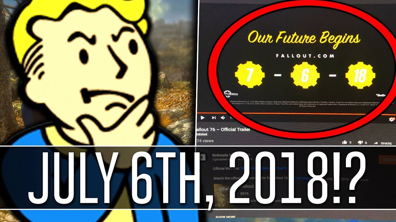 FALLOUT 76 - Release Date on July 6th, 2018? According to New Leak!