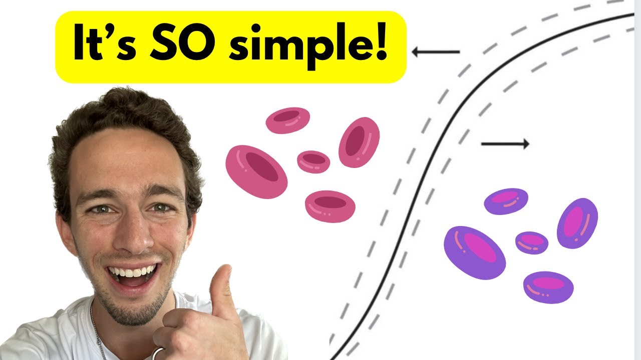 Oxygen-Hemoglobin Dissociation Curve - EASY Explanation (with visuals!)