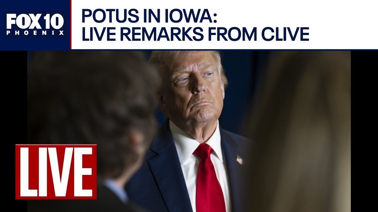 LIVE: President Trump at the Horizon Event Center in Clive, Iowa | FOX 10 Phoenix