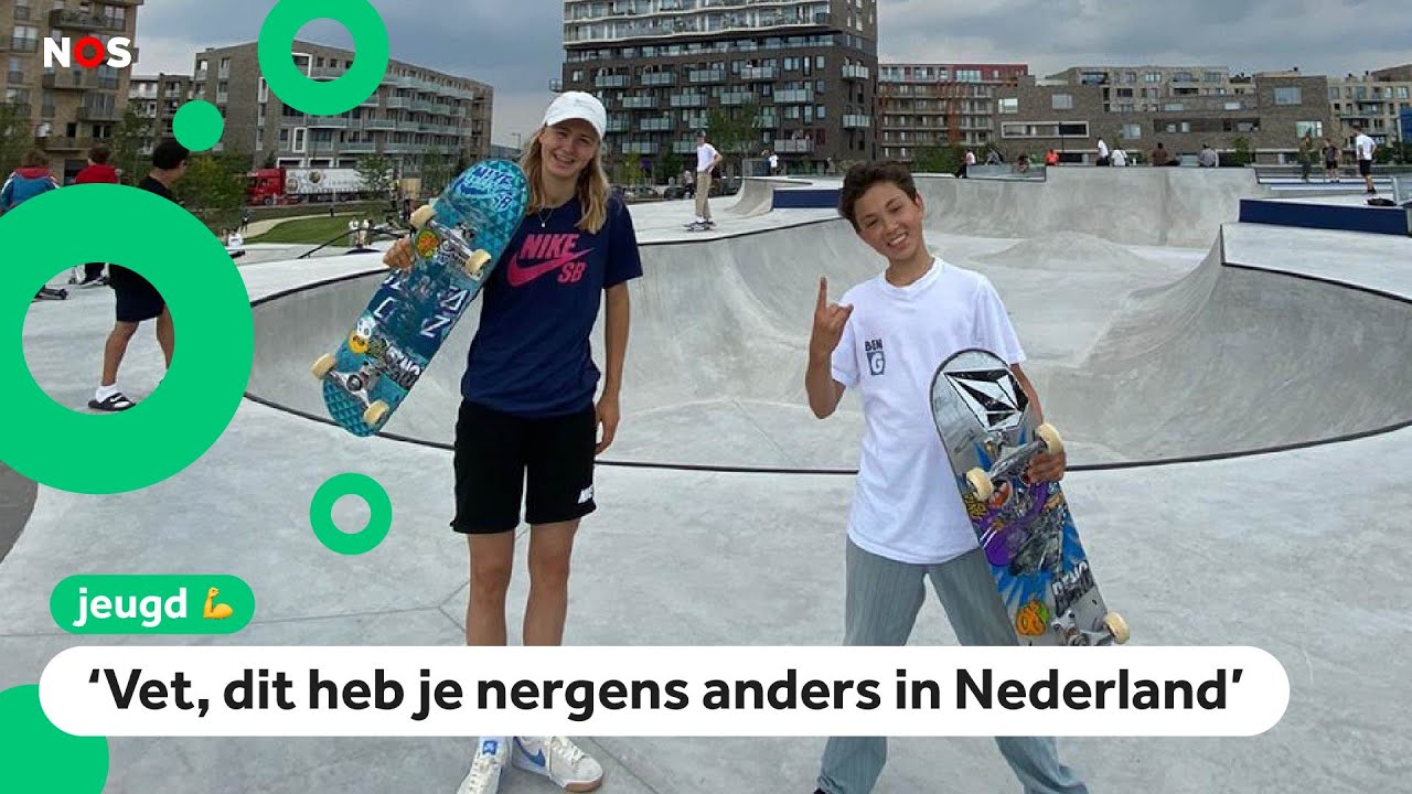 Diego en Keet proberen gigantisch nieuw skatepark uit