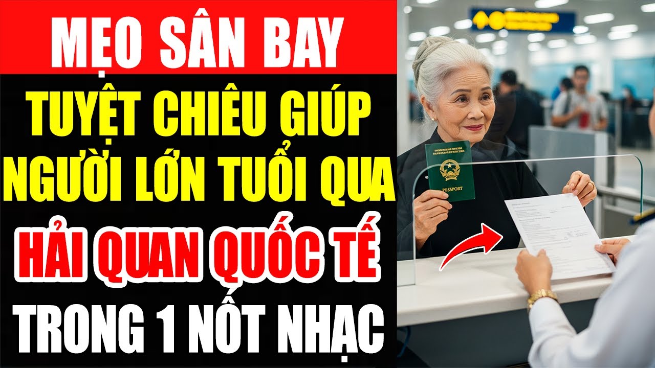 Cha Mẹ Không Biết Tiếng Anh? Đừng Để Họ Đi Máy Bay Nếu Thiếu Tờ Giấy Này!