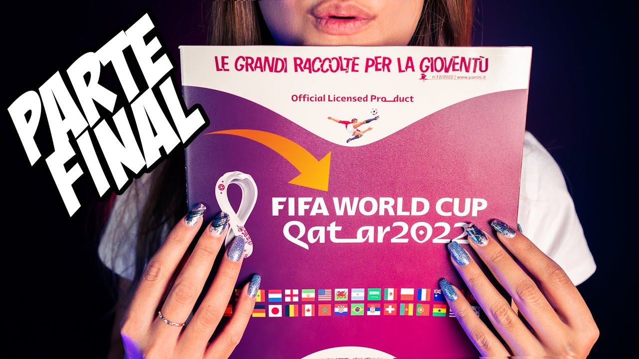 Asmr para DORMIR llenando el ÁLBUM del MUNDIAL QATAR 2022 | ASMR Español | Asmr with Sasha