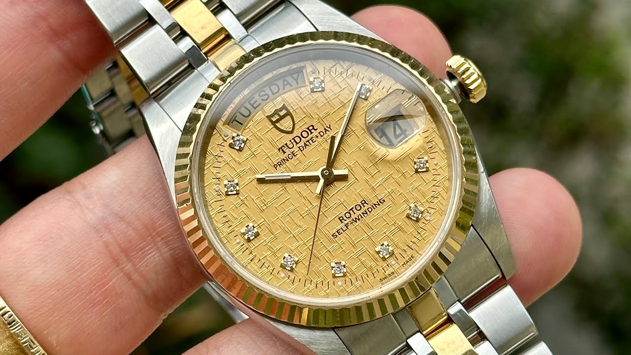 Biểu tượng của sự sang trọng - Vàng 18K - Tudor Prince Date Day 76213 Diamond | Đồng hồ Hùng Vương