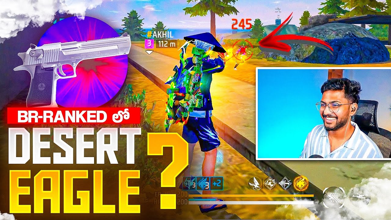 BR Ranked Loki Desert Eagle Ochesindhaa...?? 🤯🔥  - Free Fire Telugu - MBG ARMY