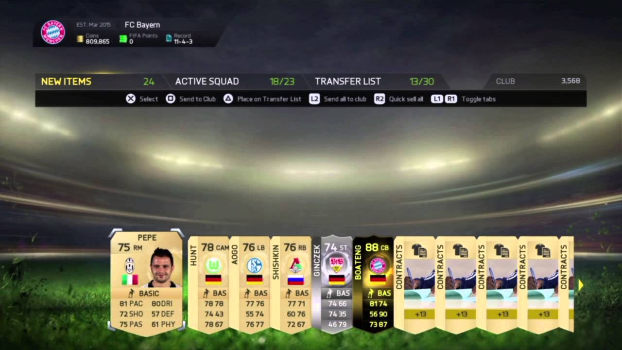 RONALDO & IF BOATENG IN A PACK - FIFA 15