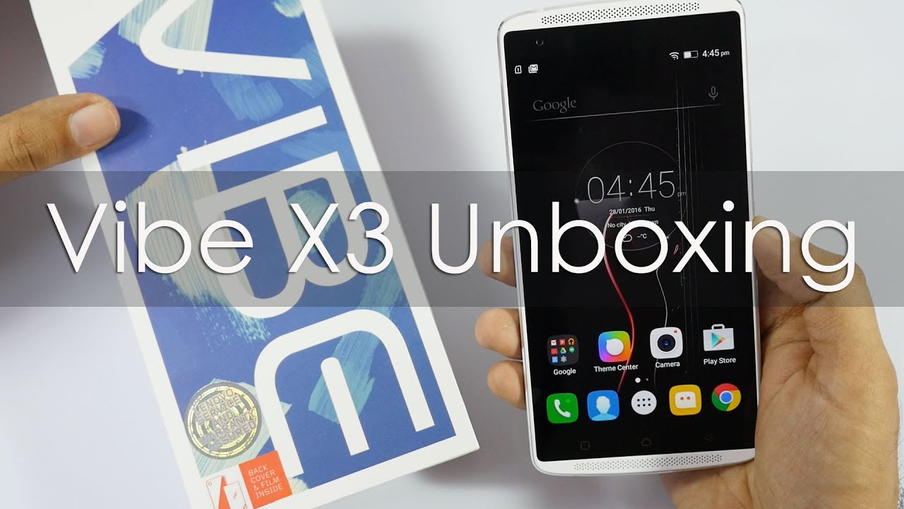 Vibe X3 Lenovo's flagship Smartphone Unboxing & Overview