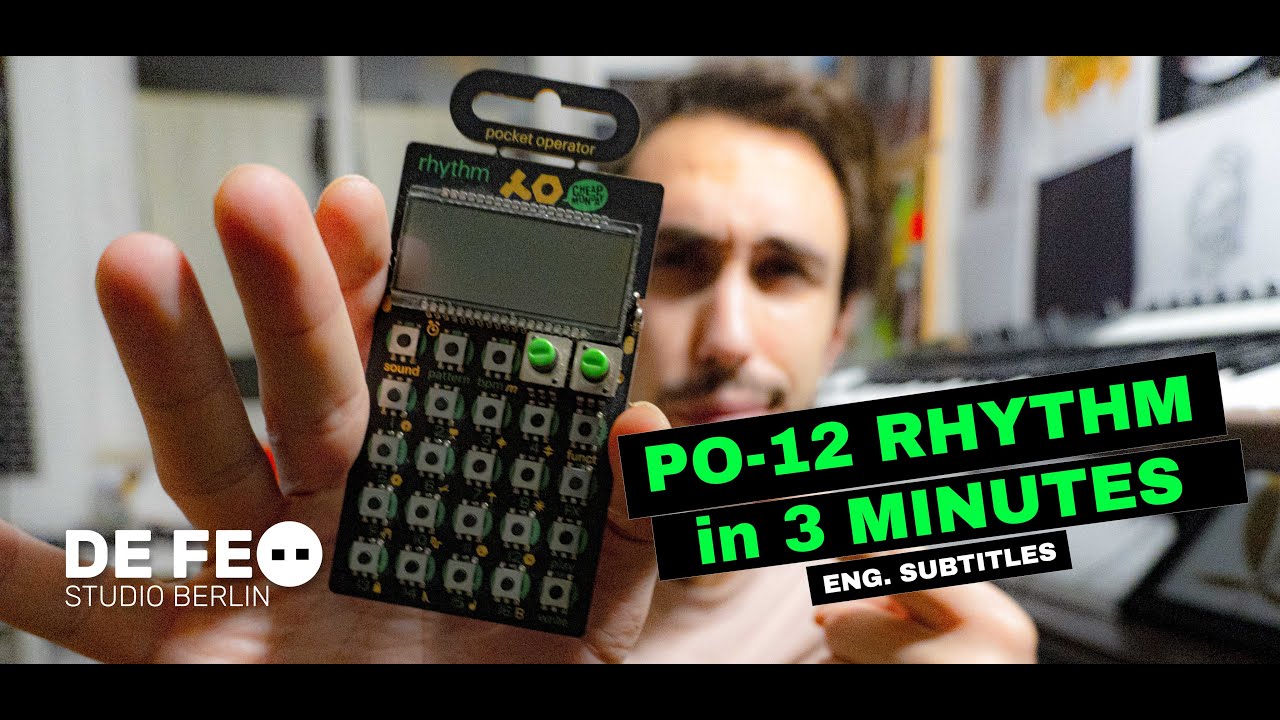 TEENAGE ENGINEERING PO-12 rhythm - Come Programmarlo in 3 minuti! || DE FEO SBT003 | ITA + ENG SUB