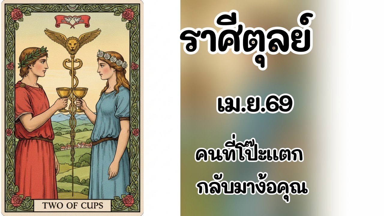 #ราศีตุลย์ เม.ย.69 : คนที่โป๊ะแตก กลับมาง้อคุณ