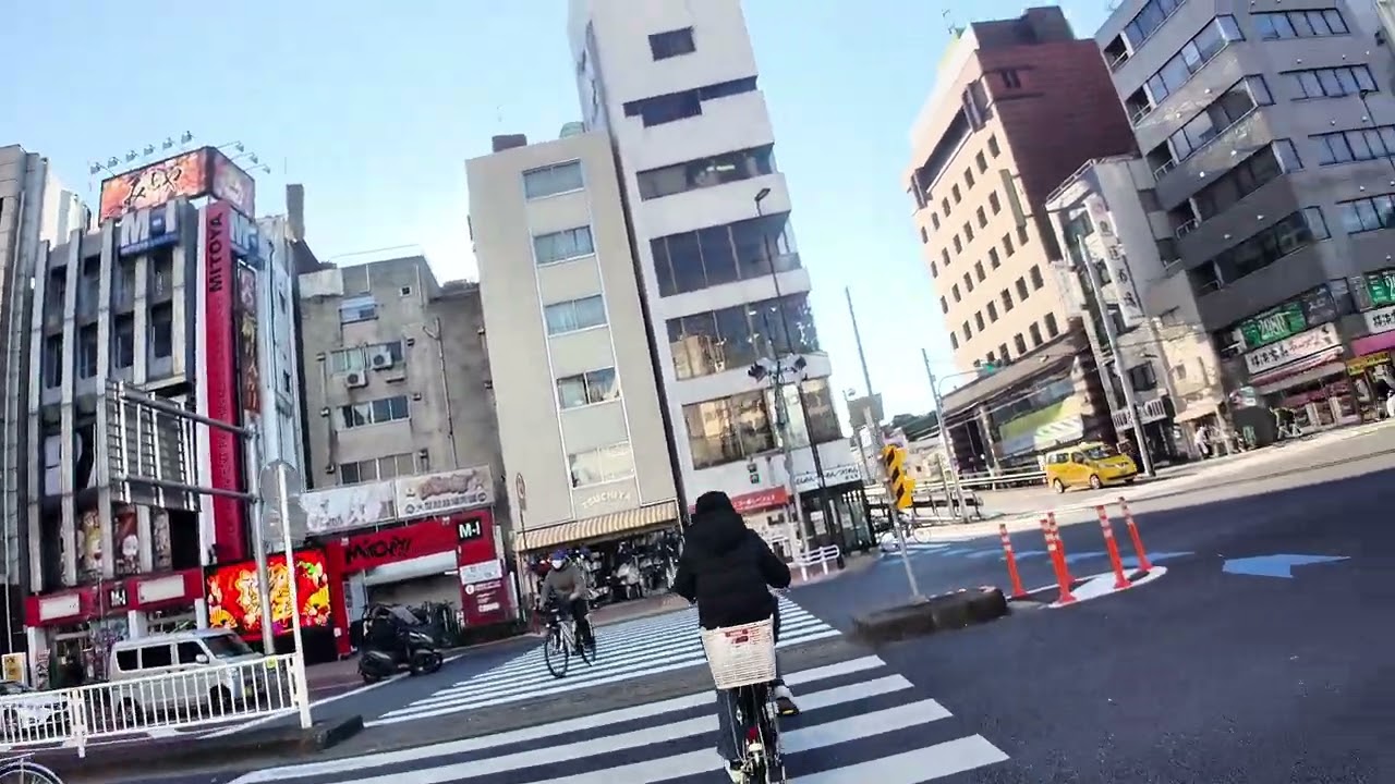 One Hour Bicycle Ride in Tokyo | Machiya to Shin-Okubo