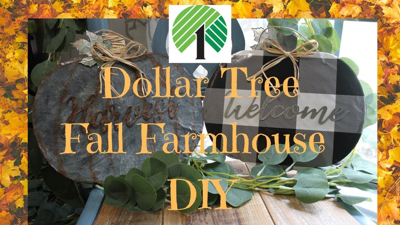 Dollar Tree Fall Farmhouse DIY!