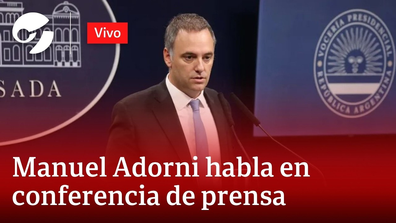 CONFERENCIA DE PRENSA DEL JEFE DE GABINETE, MANUEL ADORNI