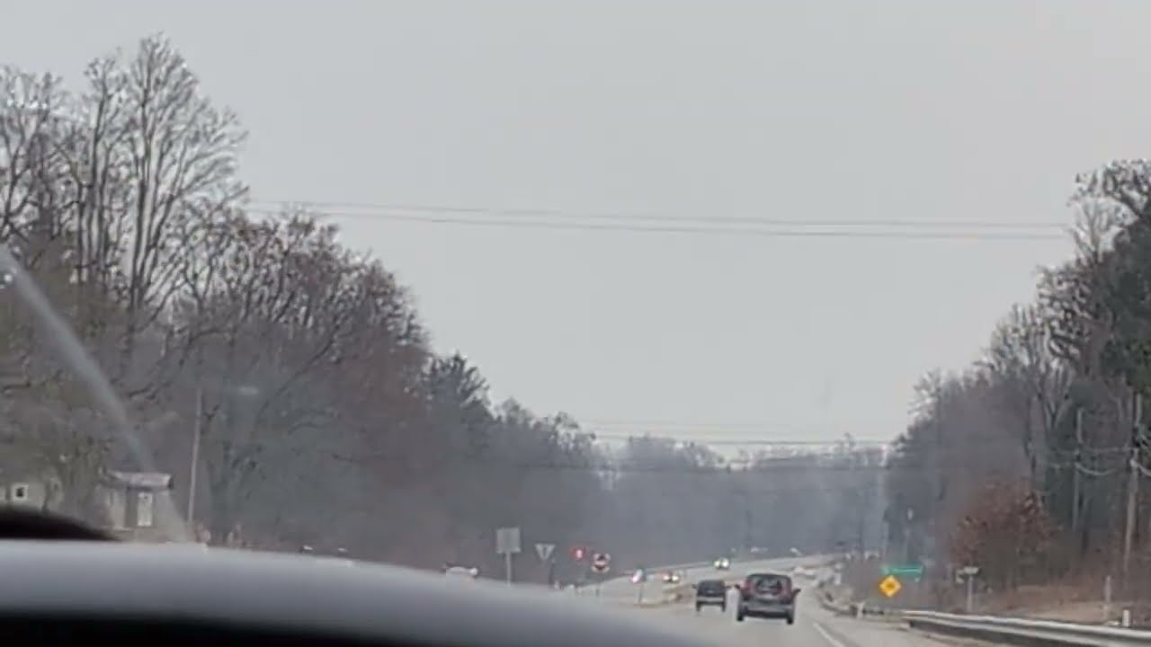 Distant cell tower with an LED beacon