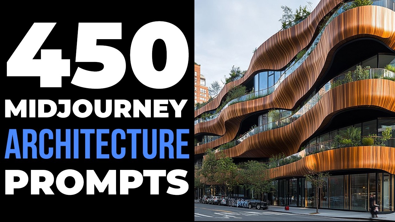 450 Midjourney ai art prompts for 'Architecture' (Prompts in description)