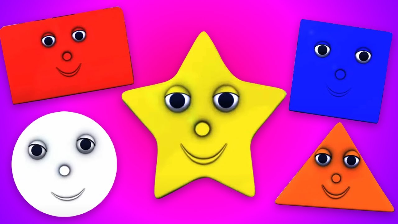 Canzone di forme | Poesie per bambini | Cartoni animati | Filastrocche in italiano | Scuola materna